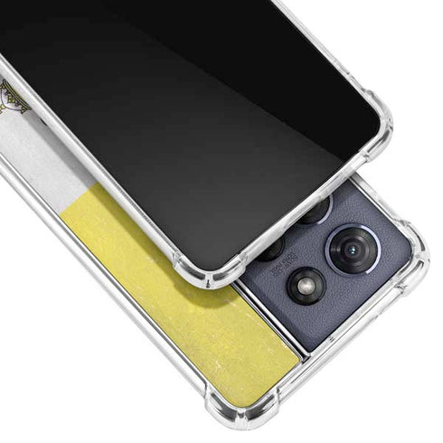 Vatican City Flag Distressed Moto G 5G (2025) Clear Case